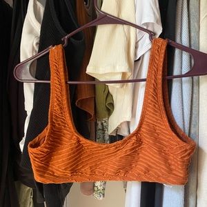 burnt orange medium Bikini Lab top!